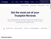 Tablet Screenshot of blog.trustpilot.com
